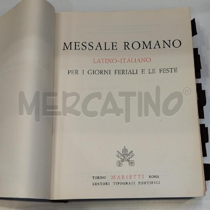 MESSALE ROMANO LATINO ITALIANO PER I GIORNI FERIALI E LE FESTE | Mercatino dell'Usato Roma re di roma 1