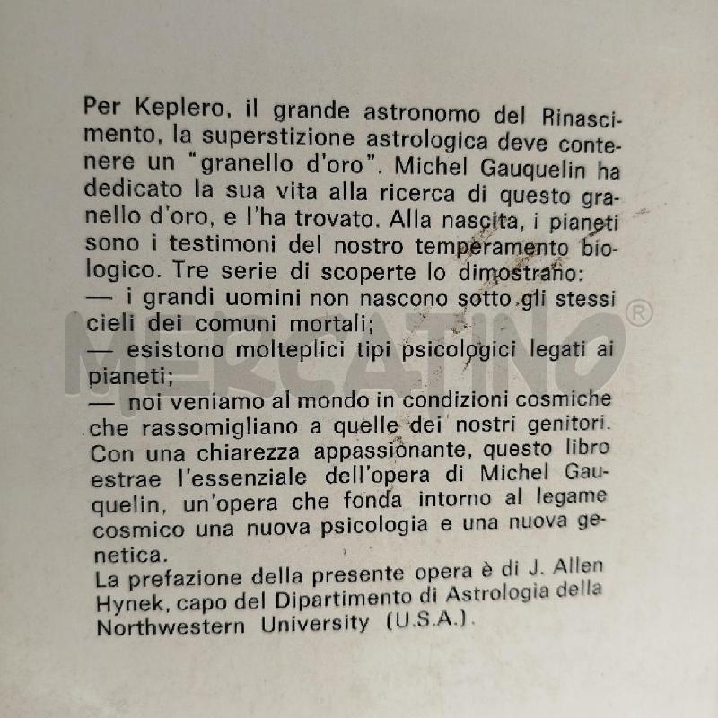 MICHEL GAUQUELIN IL DOSSIER DELLE INFLUENZE COSMICHE ASTROLABIO | Mercatino dell'Usato Roma re di roma 4