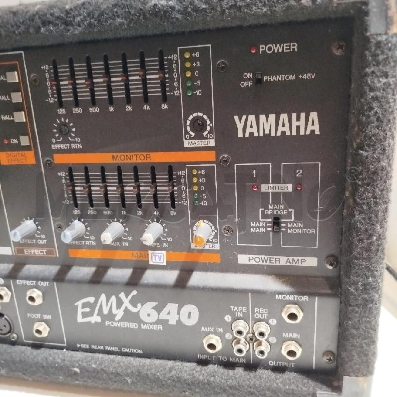 MIXER YAMAHA EMX640 TEST ACCENSIONE OK  | Mercatino dell'Usato Roma re di roma 2