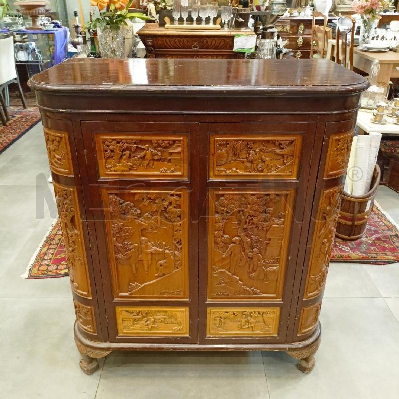 MOBILE BAR ORIENTALE INTARS LEGNO CHIARO | Mercatino dell'Usato Roma re di roma 1
