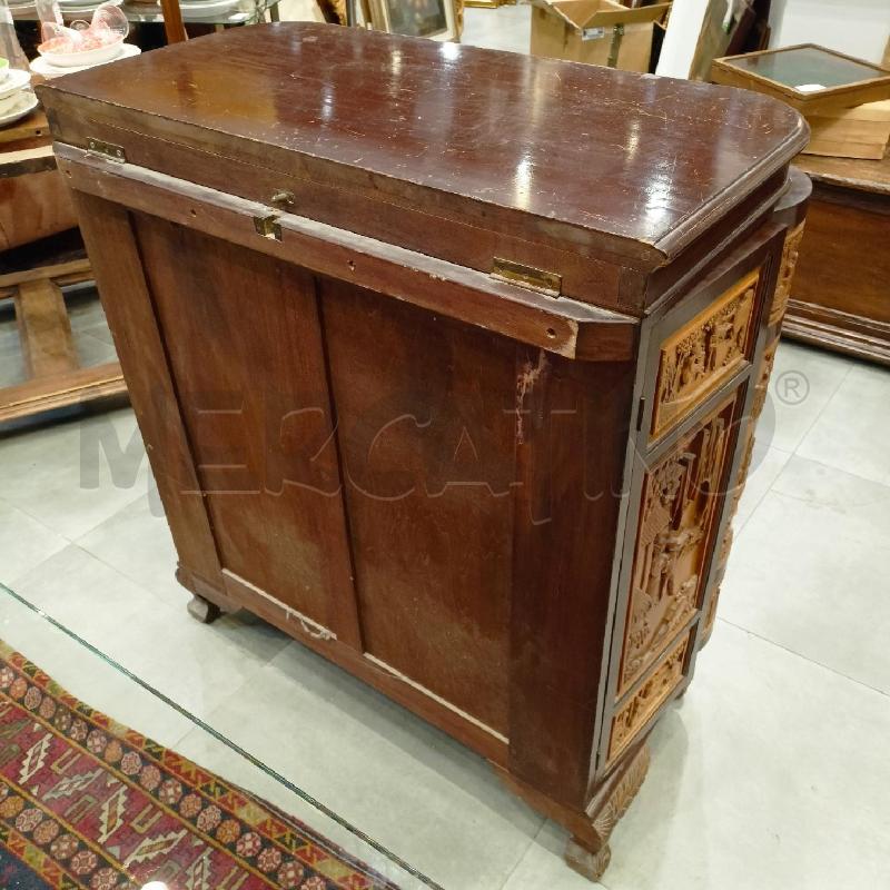 MOBILE BAR ORIENTALE INTARS LEGNO CHIARO | Mercatino dell'Usato Roma re di roma 2
