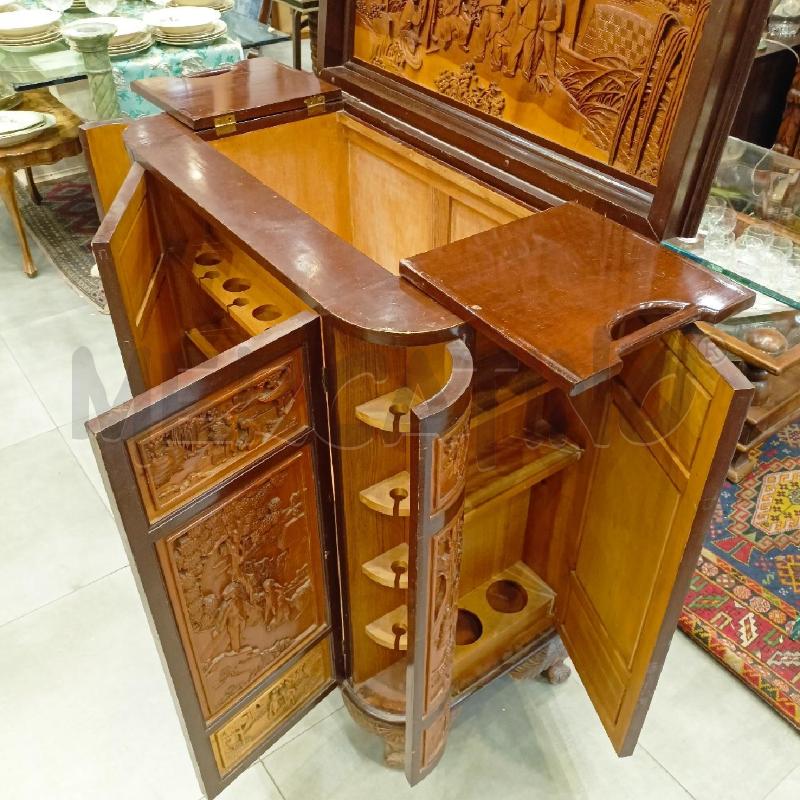 MOBILE BAR ORIENTALE INTARS LEGNO CHIARO | Mercatino dell'Usato Roma re di roma 4