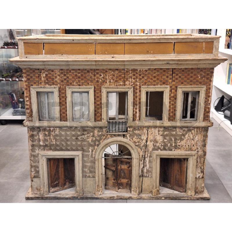 MODELLINO D'EPOCA IN LEGNO PRIMI 900 PALAZZETTO SETTECENTESCO DA RESTAURARE | Mercatino dell'Usato Roma re di roma 1