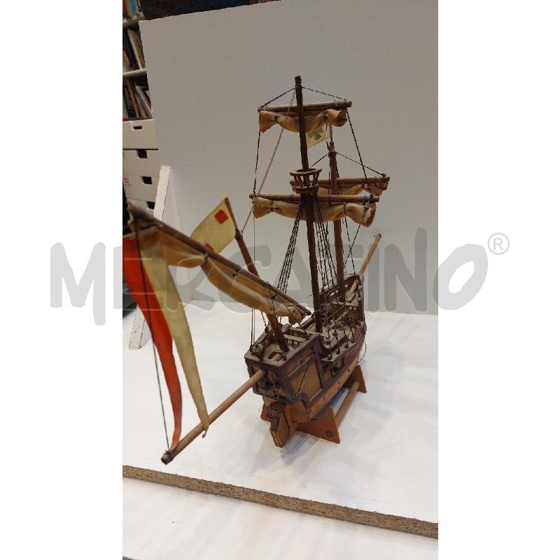 MODELLINO NAVALE CARAVELLA SANTA MARIA IN LEGNO | Mercatino dell'Usato Roma re di roma 2
