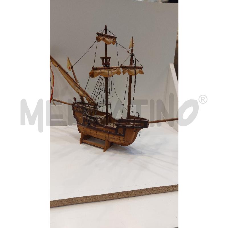 MODELLINO NAVALE CARAVELLA SANTA MARIA IN LEGNO | Mercatino dell'Usato Roma re di roma 3
