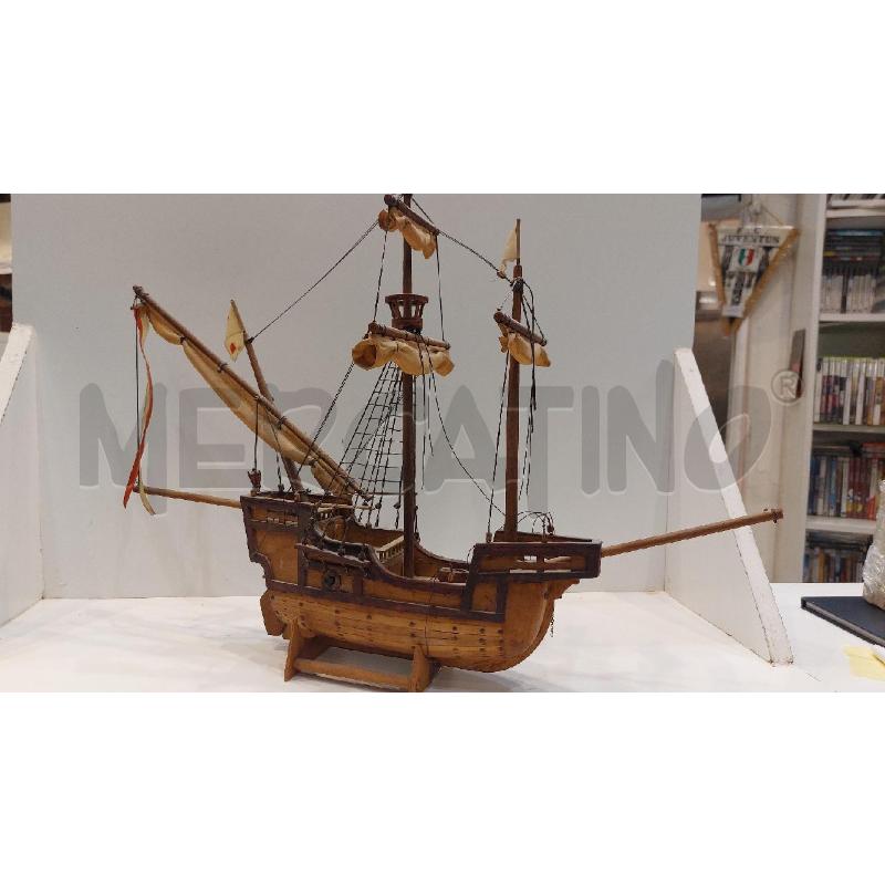 MODELLINO NAVALE CARAVELLA SANTA MARIA IN LEGNO | Mercatino dell'Usato Roma re di roma 4