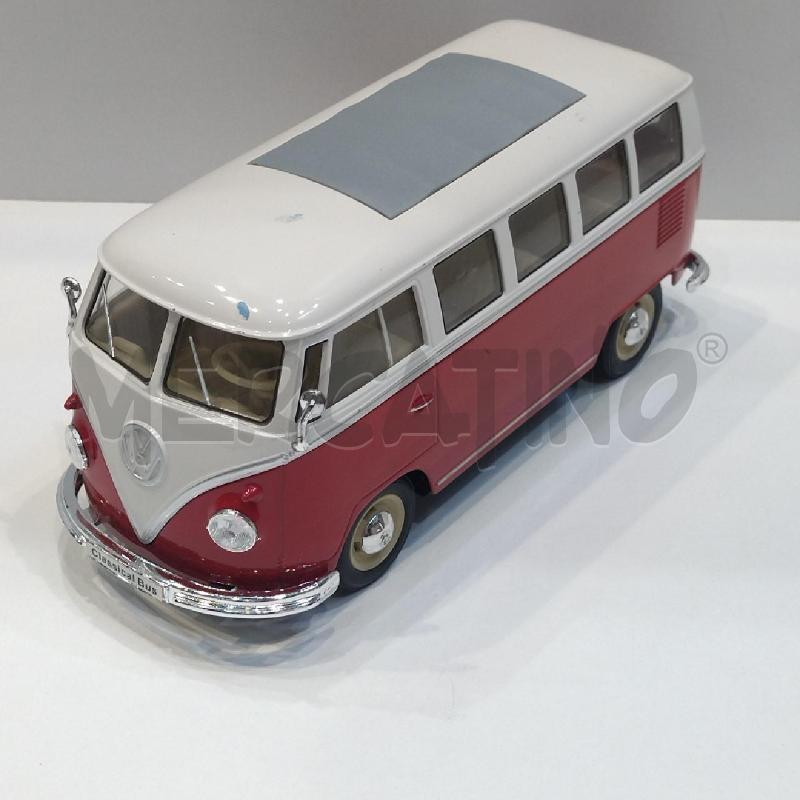 MODELLINO VOLKSWAGEN T1 BUS 1963 WELLY 1:24 | Mercatino dell'Usato Roma re di roma 5