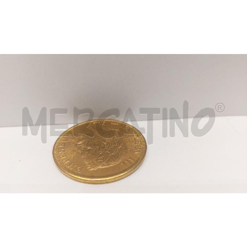 MONETA 100 FRANCHI NAPOLEONE III 1869 REPLICA | Mercatino dell'Usato Roma re di roma 4