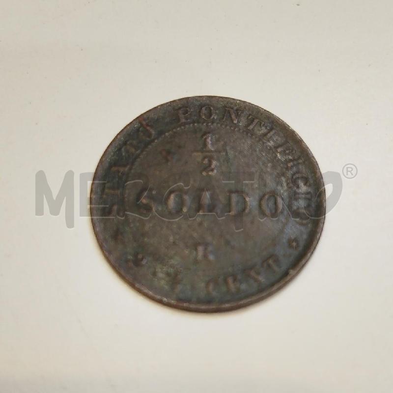 MONETA MEZZO SOLDO STATO PONTIFICIO 1867 | Mercatino dell'Usato Roma re di roma 2