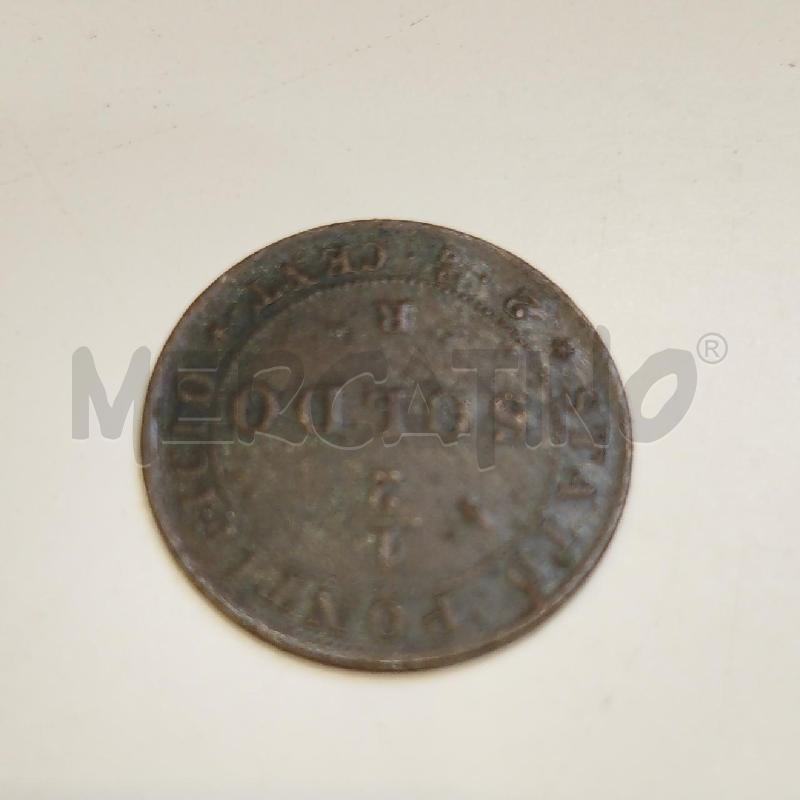 MONETA MEZZO SOLDO STATO PONTIFICIO 1867 | Mercatino dell'Usato Roma re di roma 4