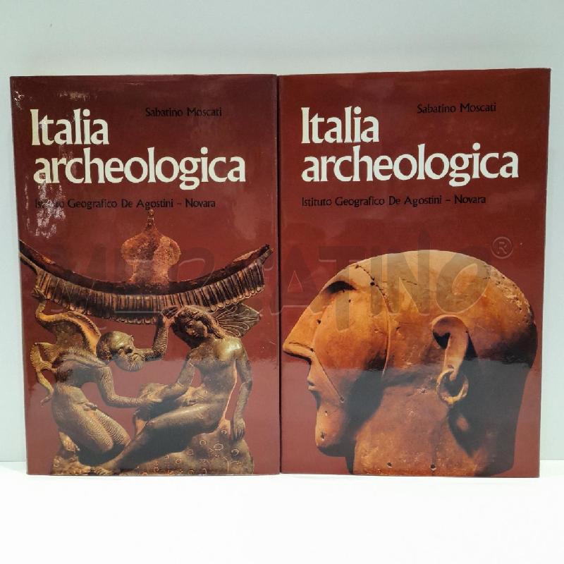 MOSCATI ITALIA ARCHEOLOGICA 1976 DEAGOSTINI DUE VOLUMI | Mercatino dell'Usato Roma re di roma 2