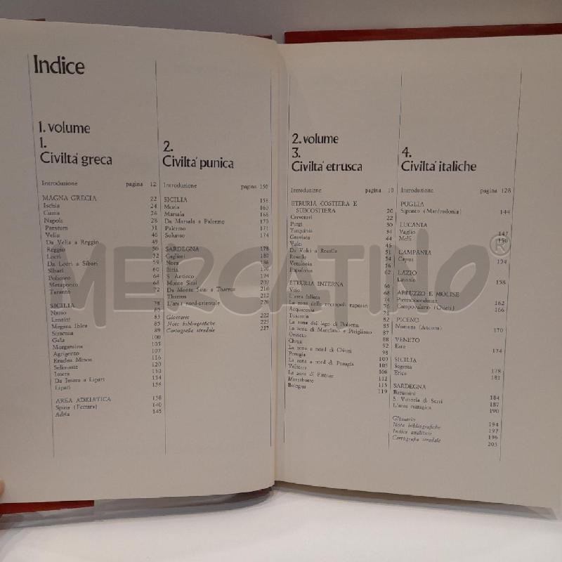 MOSCATI ITALIA ARCHEOLOGICA 1976 DEAGOSTINI DUE VOLUMI | Mercatino dell'Usato Roma re di roma 4