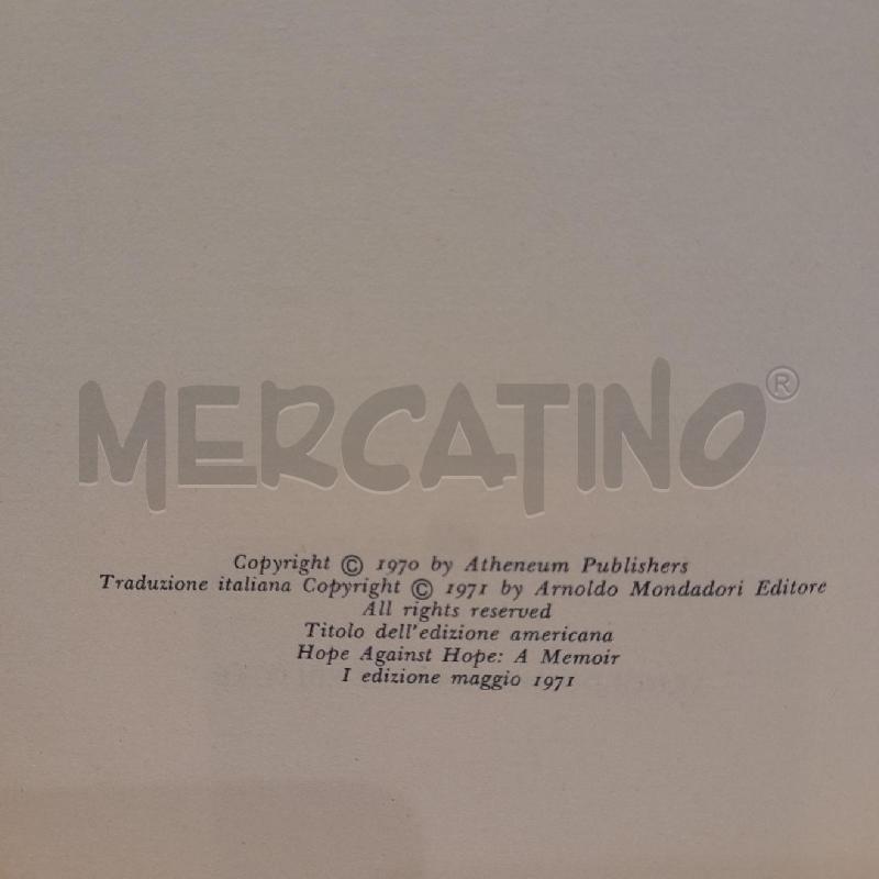 NADEZDA MANDEL'STAM L'EPOCA E I LUPI 1971 | Mercatino dell'Usato Roma re di roma 5