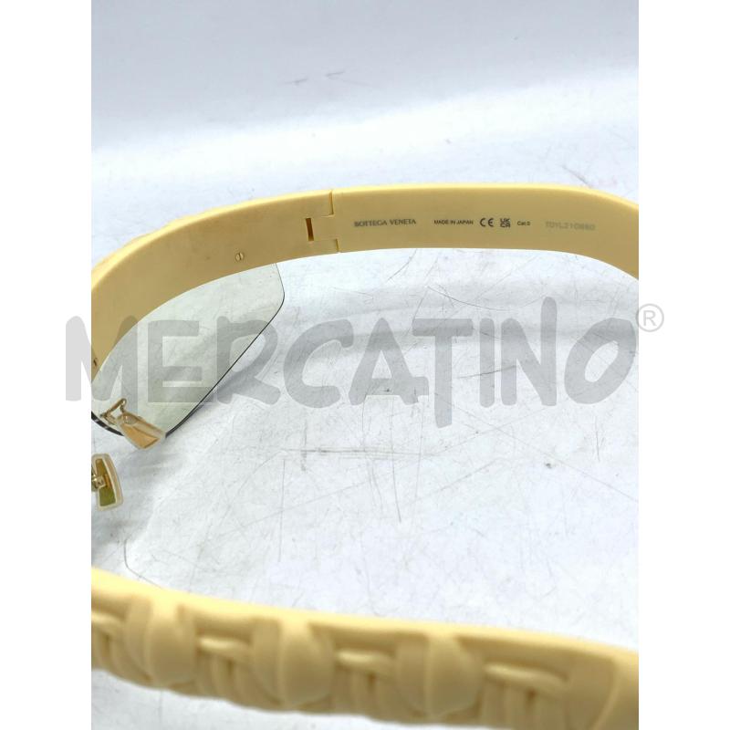 OCCHIALI BOTTEGA VENETA PLEAT BV1209S  004 PANNA GIALLO  | Mercatino dell'Usato Roma re di roma 5