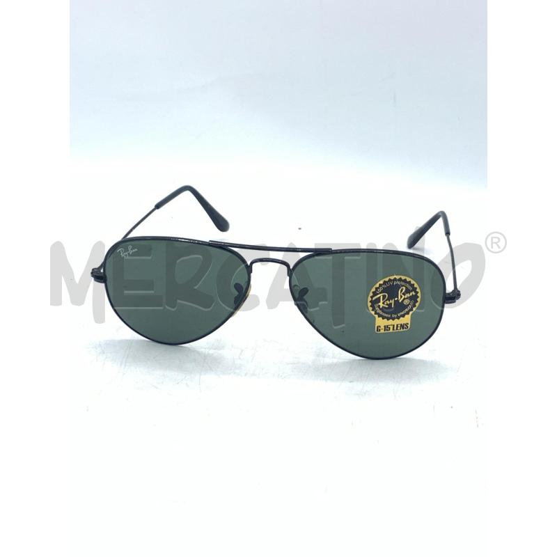 OCCHIALI RAYBAN AVIATOR NERO LENTE VERDE  | Mercatino dell'Usato Roma re di roma 2