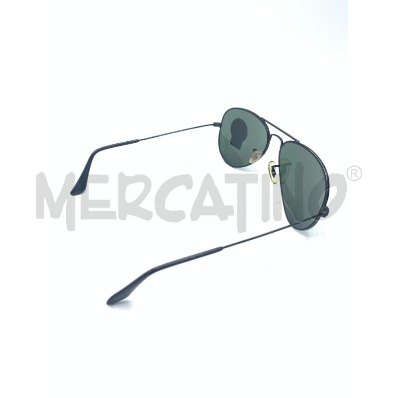 OCCHIALI RAYBAN AVIATOR NERO LENTE VERDE  | Mercatino dell'Usato Roma re di roma 4
