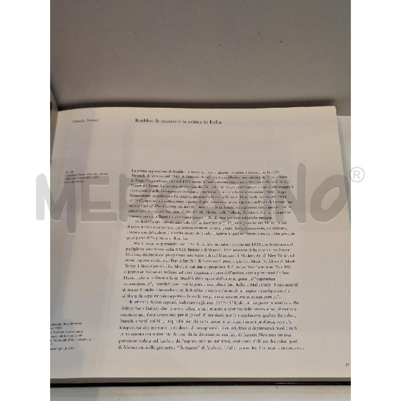 OLIVER WICK MARK ROTHKO 2007 SKIRA | Mercatino dell'Usato Roma re di roma 4