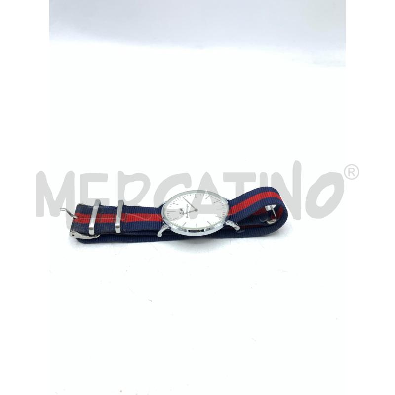 OROLOGIO DANIEL WELLINGTON QUAD BIANCO CINT BLU ROSSO  | Mercatino dell'Usato Roma re di roma 4