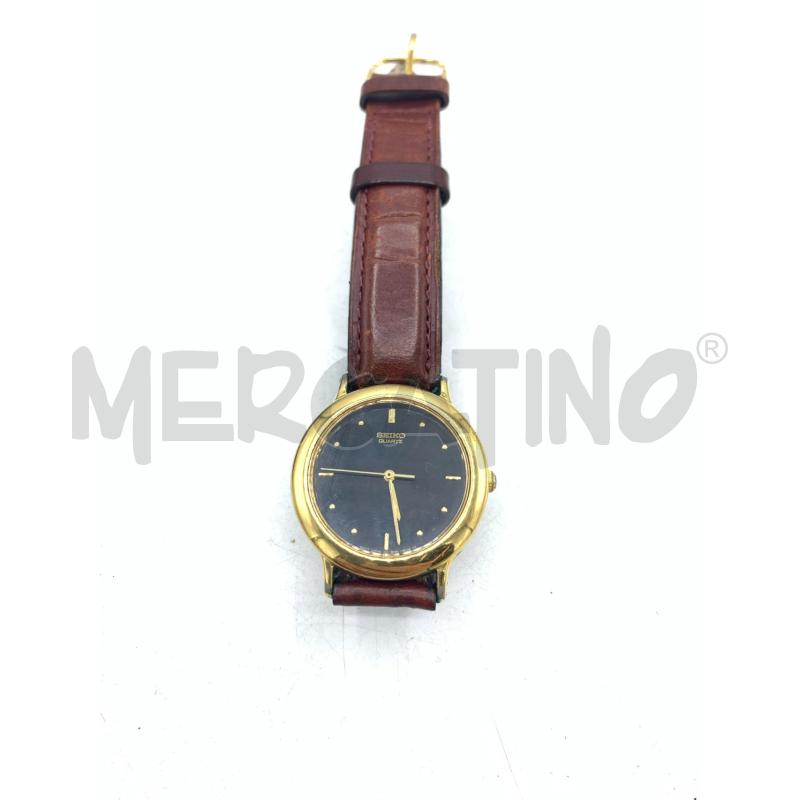 OROLOGIO DA POLSO SEIKO QUADRANTE NERO  | Mercatino dell'Usato Roma re di roma 2