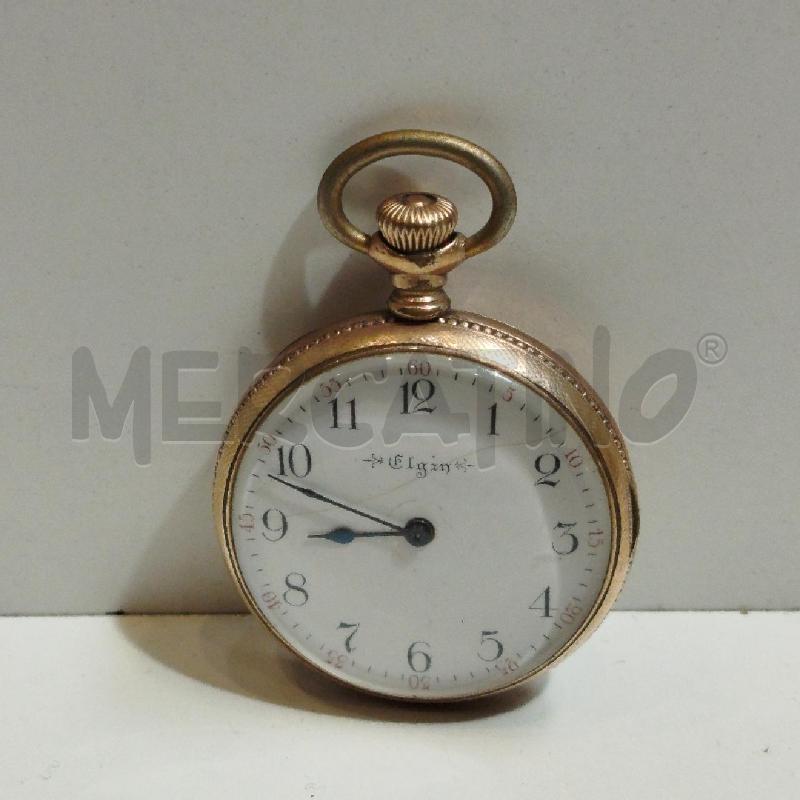 OROLOGIO DA TASCHINO D'EPOCA ELGIN NAT.WATCH USA 15 JEWELS CASSA IN ORO ROSA KEYSTONE 10K | Mercatino dell'Usato Roma re di roma 1