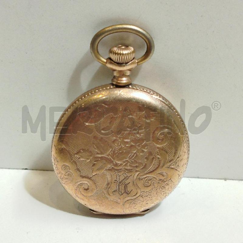 OROLOGIO DA TASCHINO D'EPOCA ELGIN NAT.WATCH USA 15 JEWELS CASSA IN ORO ROSA KEYSTONE 10K | Mercatino dell'Usato Roma re di roma 2