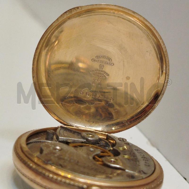 OROLOGIO DA TASCHINO D'EPOCA ELGIN NAT.WATCH USA 15 JEWELS CASSA IN ORO ROSA KEYSTONE 10K | Mercatino dell'Usato Roma re di roma 5