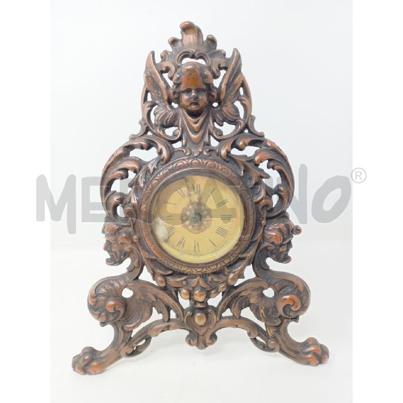 OROLOGIO DA TAVOLO BRONZO DEC PUTTO ANSA DA RIVEDERE  | Mercatino dell'Usato Roma re di roma 1