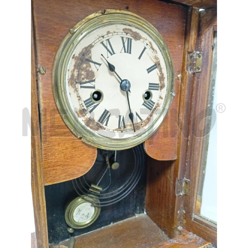 OROLOGIO DA TAVOLO PENDOLA LEGNO 2 SPIOVENTI  | Mercatino dell'Usato Roma re di roma 5