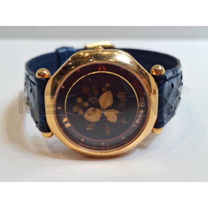 OROLOGIO LAURA BIAGIOTTI QUARZO CON PETALI FIORI NATURALI VINTAGE DA RIVEDERE | Mercatino dell'Usato Roma re di roma 1