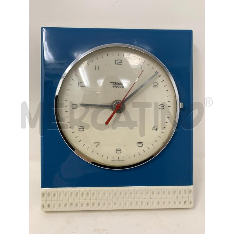 OROLOGIO MURO CERAMICA SMALTO AZZURRO DIEHI ELECTRO | Mercatino dell'Usato Roma re di roma 1