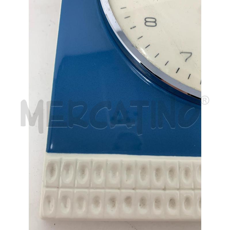OROLOGIO MURO CERAMICA SMALTO AZZURRO DIEHI ELECTRO | Mercatino dell'Usato Roma re di roma 3