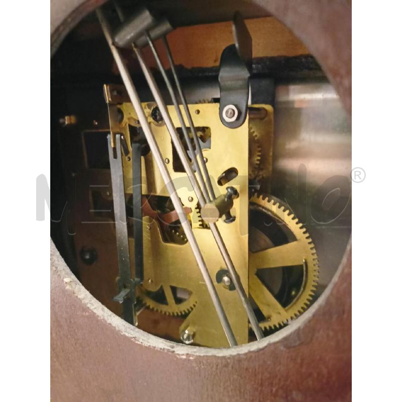 OROLOGIO PENDOLO TEMPUS FUGIT  LEGNO MOGANO RETTANGOLARE APICE ARROTYONDATO | Mercatino dell'Usato Roma re di roma 5