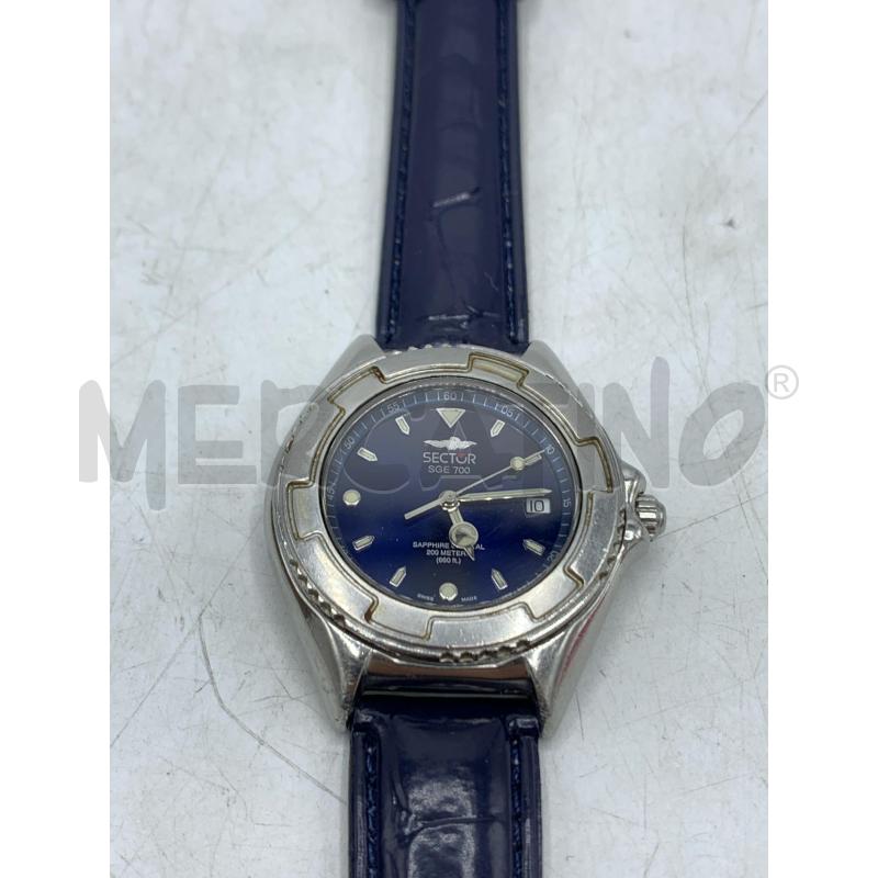 OROLOGIO SECTOR QUADRANTE BLU CINT BLU | Mercatino dell'Usato Roma re di roma 1