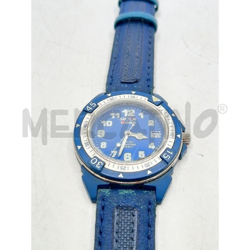 OROLOGIO SECTOR QUADR BLU CINTURINO ORIG | Mercatino dell'Usato Roma re di roma 2