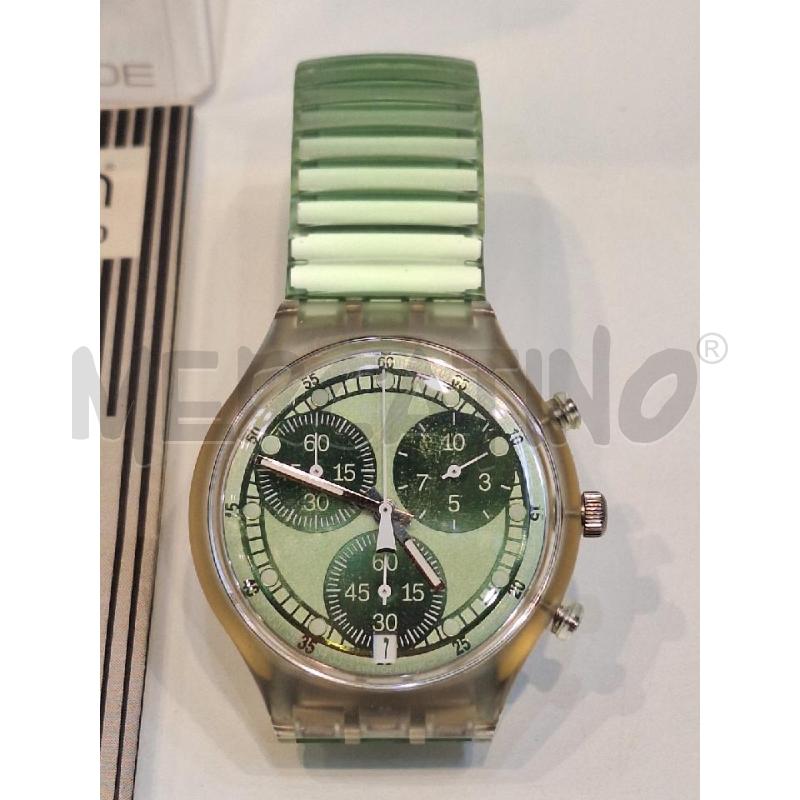 OROLOGIO SWATCH CHRONO 1997 SCK410 VIRTUAL GREEN | Mercatino dell'Usato Roma re di roma 2