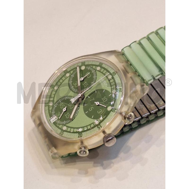 OROLOGIO SWATCH CHRONO 1997 SCK410 VIRTUAL GREEN | Mercatino dell'Usato Roma re di roma 3