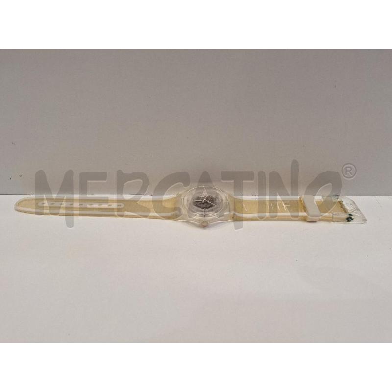 OROLOGIO TIPO SWATCH BIANCO TRASPARENTE | Mercatino dell'Usato Roma re di roma 1