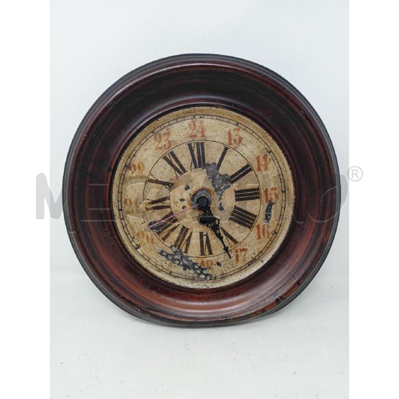 OROLOGIO TONDO METALLO NUMERI ROMANI MECCANISMO BATTERIA | Mercatino dell'Usato Roma re di roma 1
