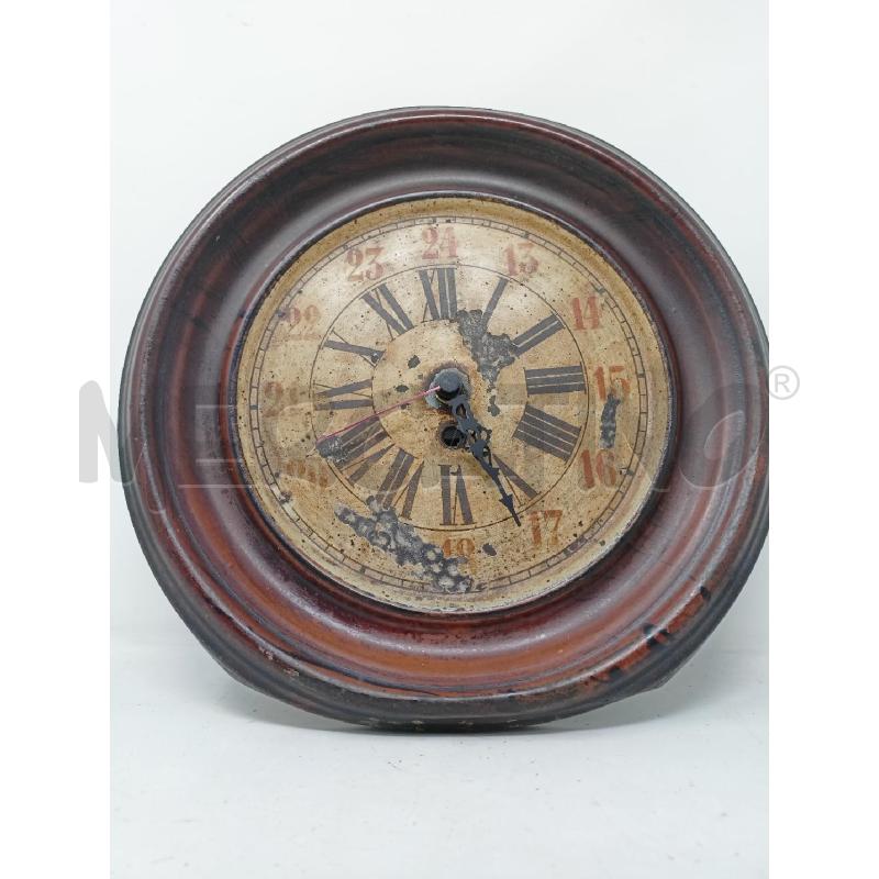 OROLOGIO TONDO METALLO NUMERI ROMANI MECCANISMO BATTERIA | Mercatino dell'Usato Roma re di roma 2
