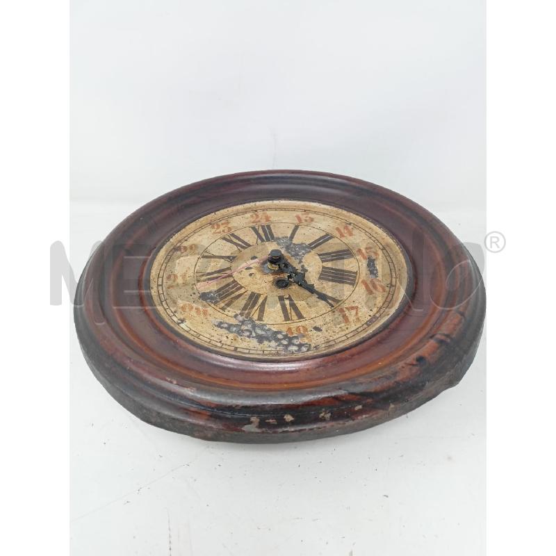 OROLOGIO TONDO METALLO NUMERI ROMANI MECCANISMO BATTERIA | Mercatino dell'Usato Roma re di roma 5