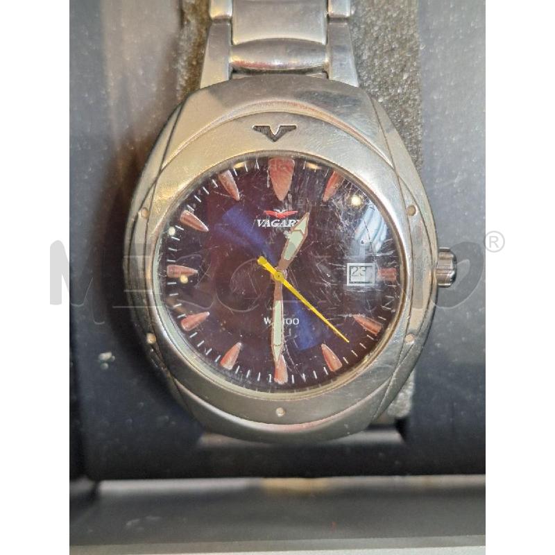 OROLOGIO VAGARY CHRONOGRAPH WR100 IN ACCIAIO CON QUADRANTE BLU | Mercatino dell'Usato Roma re di roma 4
