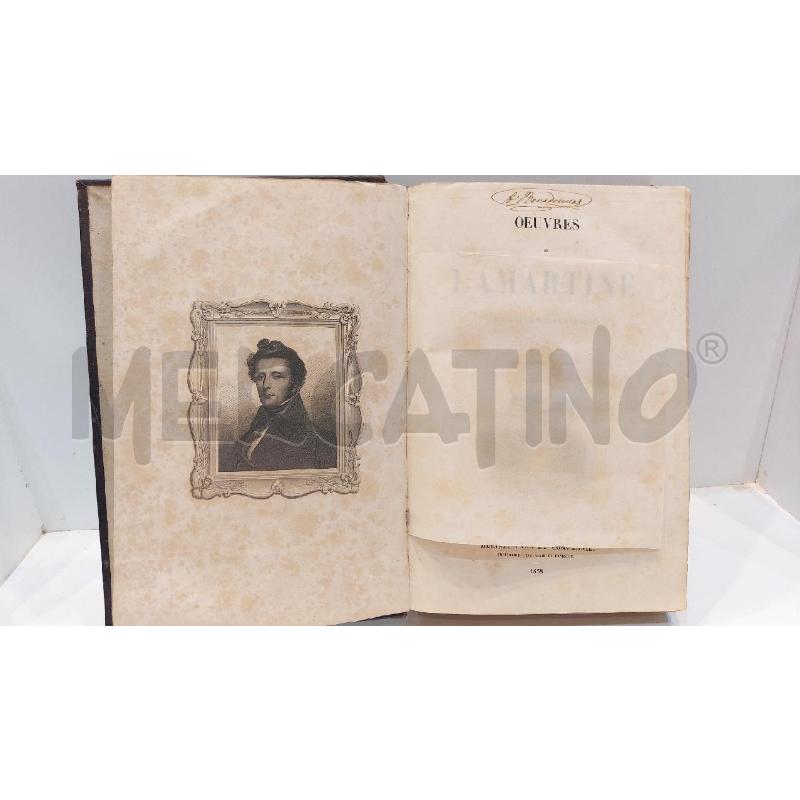OUVRES DE LAMARTINE DE L'ACADEMIE FRANCAISE 1838 MELINE | Mercatino dell'Usato Roma re di roma 3