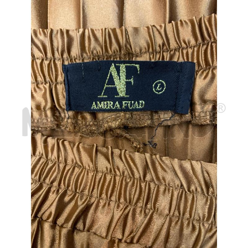 PANTALONE DONNA AMIRA FUAD BRONZO PLISSE | Mercatino dell'Usato Roma re di roma 5
