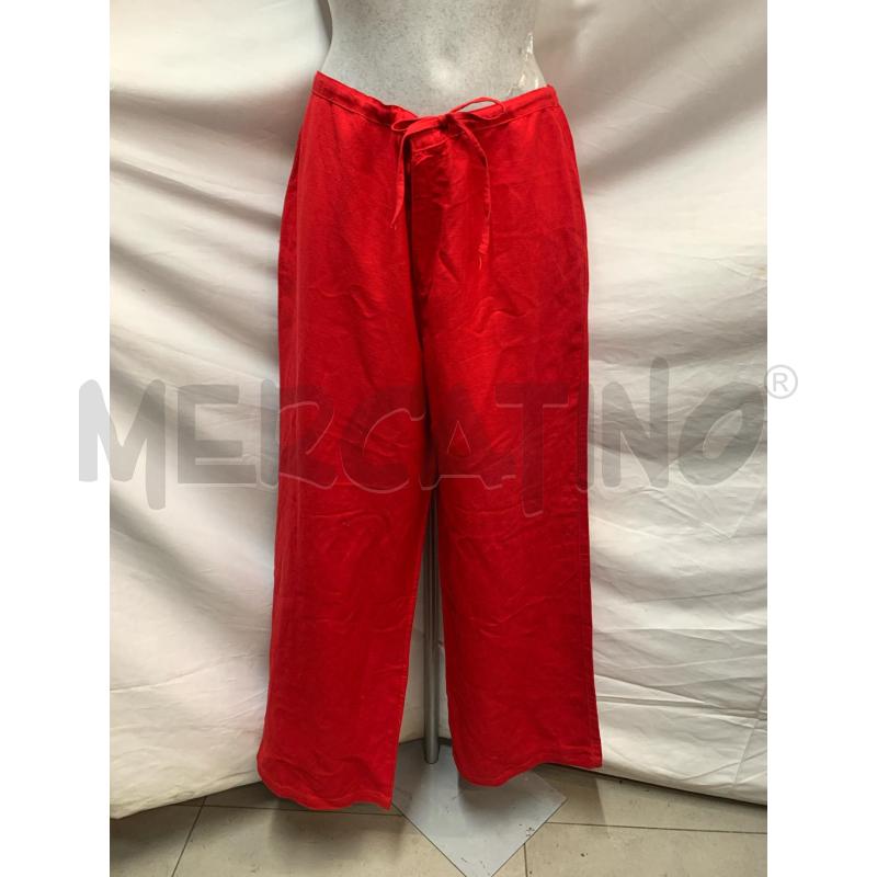 PANTALONE DONNA FENDI ROSSO LIN SILK | Mercatino dell'Usato Roma re di roma 1