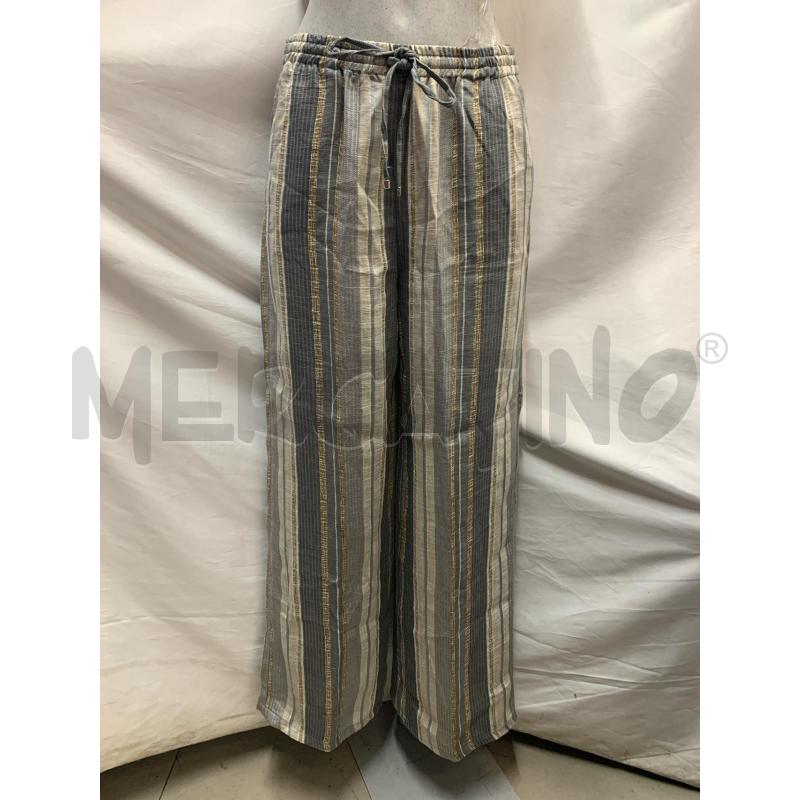 PANTALONE DONNA LUISA SPAGNOLI BEIGE RIGHE | Mercatino dell'Usato Roma re di roma 1
