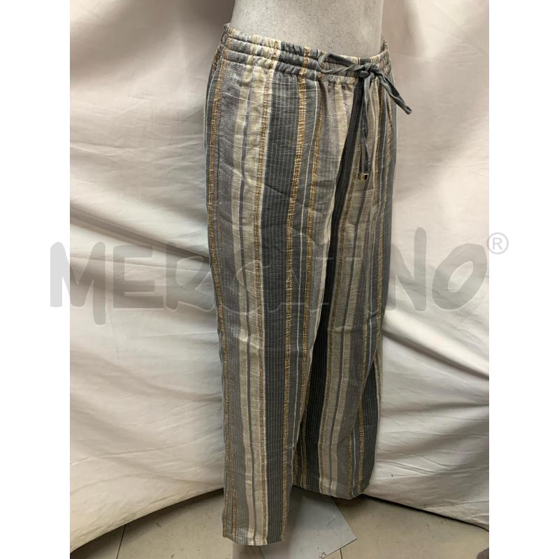 PANTALONE DONNA LUISA SPAGNOLI BEIGE RIGHE | Mercatino dell'Usato Roma re di roma 2
