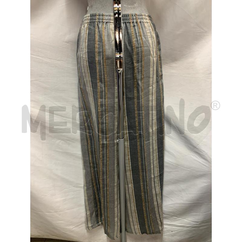 PANTALONE DONNA LUISA SPAGNOLI BEIGE RIGHE | Mercatino dell'Usato Roma re di roma 3