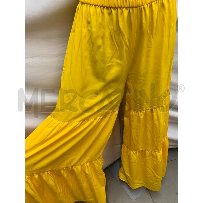 PANTALONE DONNA SARTORIALE GIALLO | Mercatino dell'Usato Roma re di roma 2