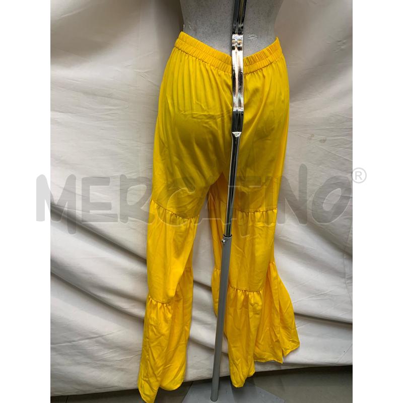 PANTALONE DONNA SARTORIALE GIALLO | Mercatino dell'Usato Roma re di roma 4
