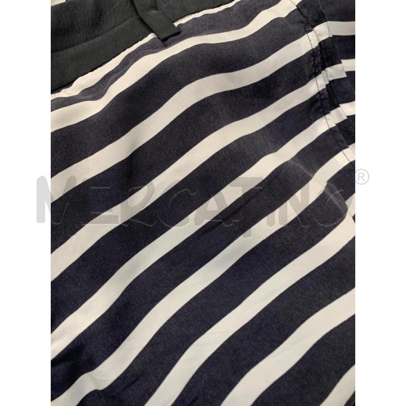 PANTALONE DONNA WEEKEND MAX MARA BIANCO NERO RIGHE | Mercatino dell'Usato Roma re di roma 5